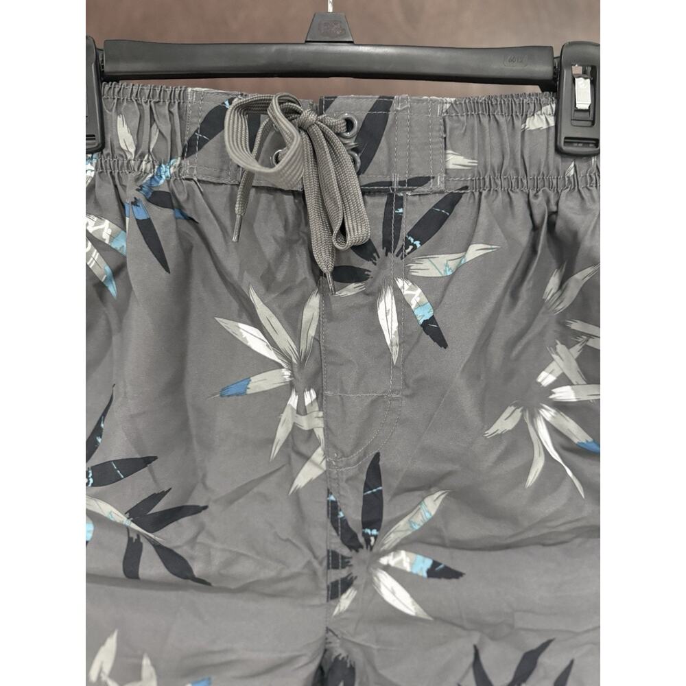 Men’s Kanu Reef Board Shorts W/ Pockets Drawstring Tropical Grey 10” 4XL NWT - Picture 2 of 12